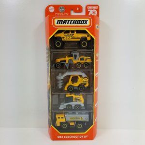 Match Box set of 5 Metal Construction IV trucks 70 the Anniversarie